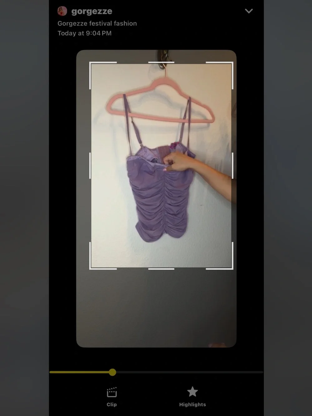 Edikted Lavender Ruched Spaghetti Strap Camisole